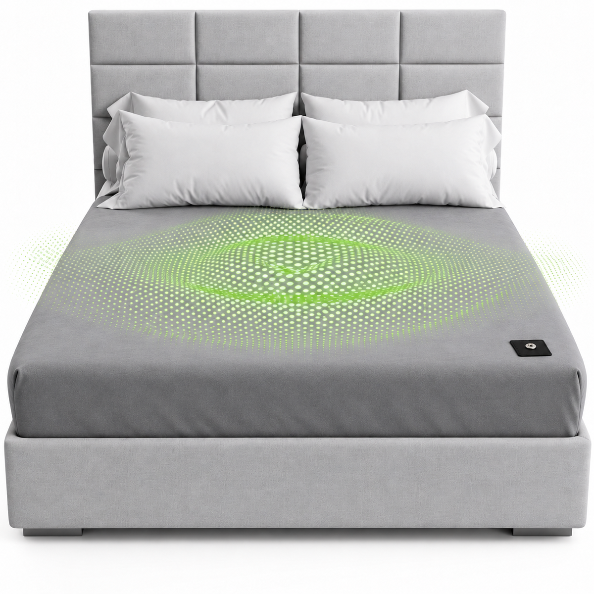 Earthing Fitted Sheet with Woven Silver Fiber & Grounding Cord