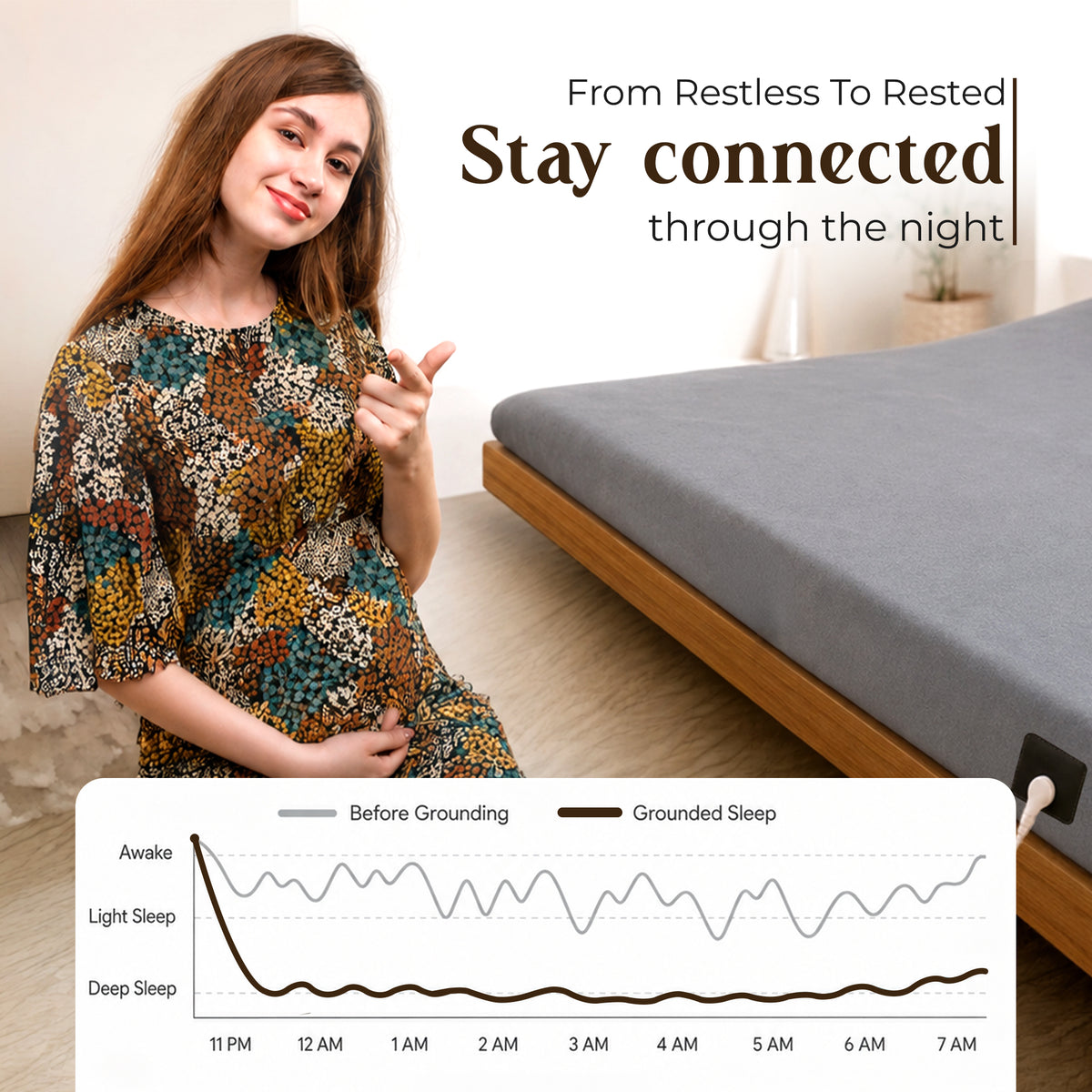 GroundingRhythm™ Fitted Sheet