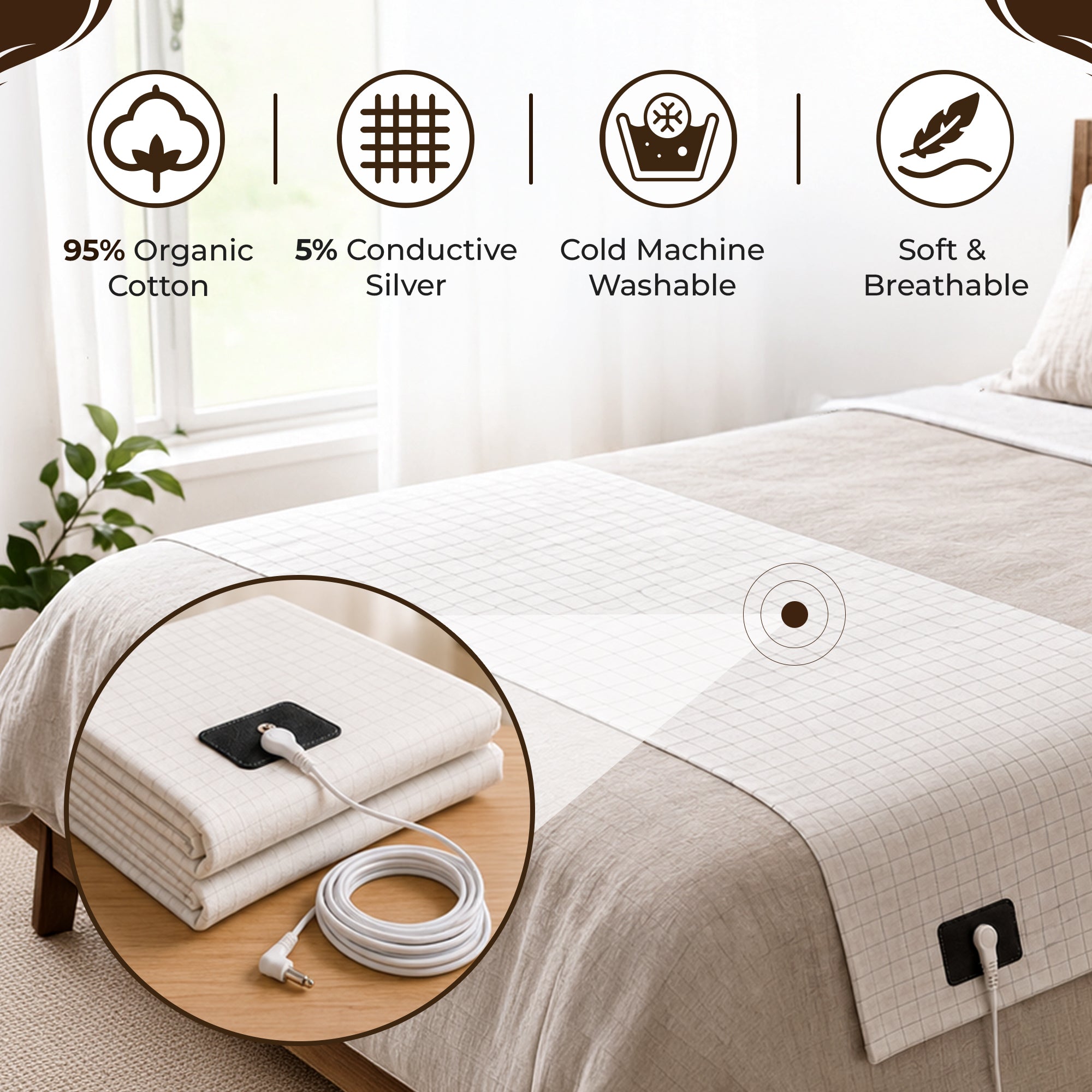 GroundingRhythm™ Bedsheet